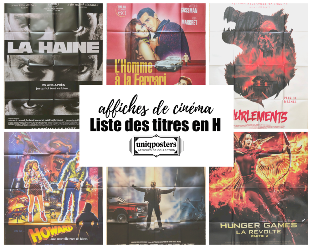 Affiches originales de cin�ma : Films en H (partie 1) 0 Montpellier (34)