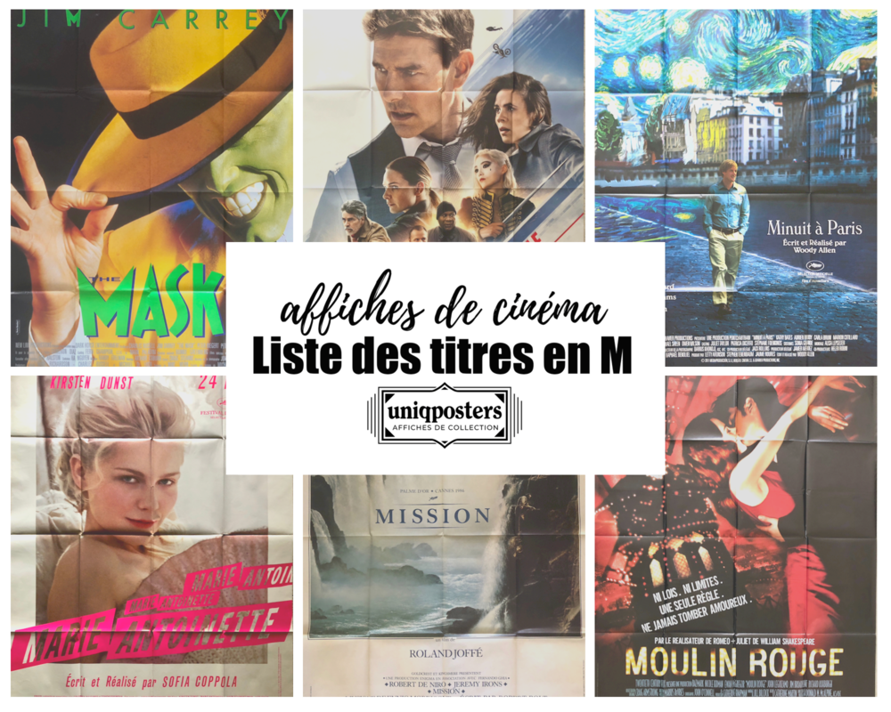 Affiches originales de cin�ma : Films en M (partie 5) 0 Montpellier (34)
