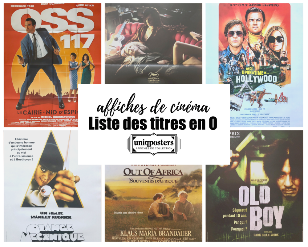 Affiches originales de cin�ma : Films en O 0 Montpellier (34)