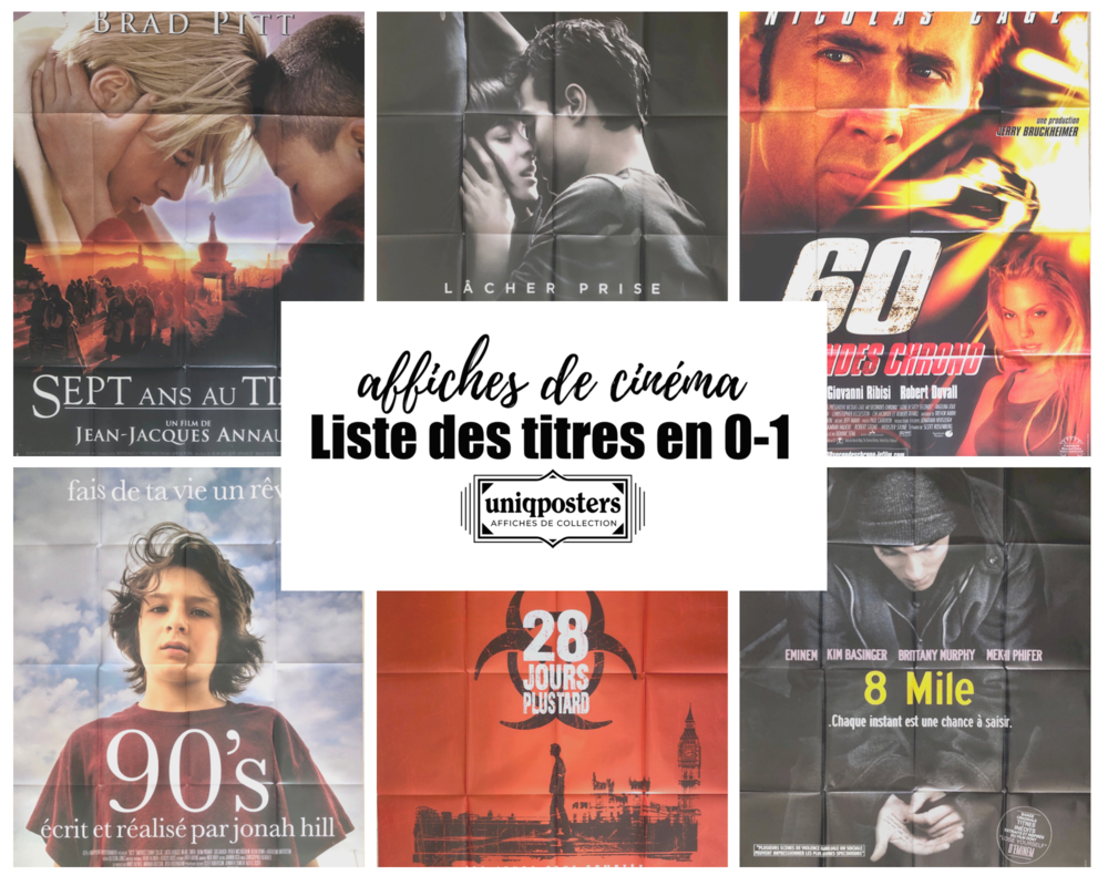 Affiches originales de cin�ma : Films en chiffres (partie 1) 0 Montpellier (34)