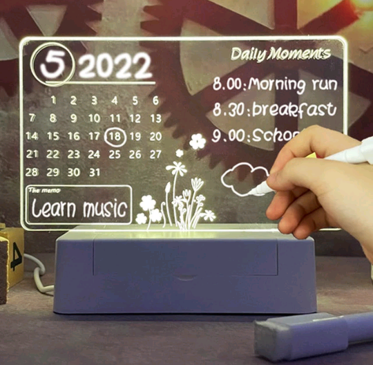 Afficheur Panneau de Notes Veilleuse Cr�ative LED avec Stylo 27 Moret-sur-Loing (77)