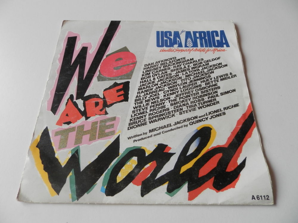 USA FOR AFRICA - we are the world / grace   4 Paris 12 (75)