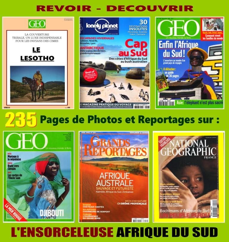 AFRIQUE DU SUD - g�o - Lesotho - BOCHIMANS 18 Strasbourg (67)