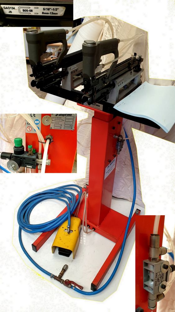 Agrafeuse de table pneumatique SENCO 2 t�tes d'agrafes PIQUE 550 Bourseul (22)