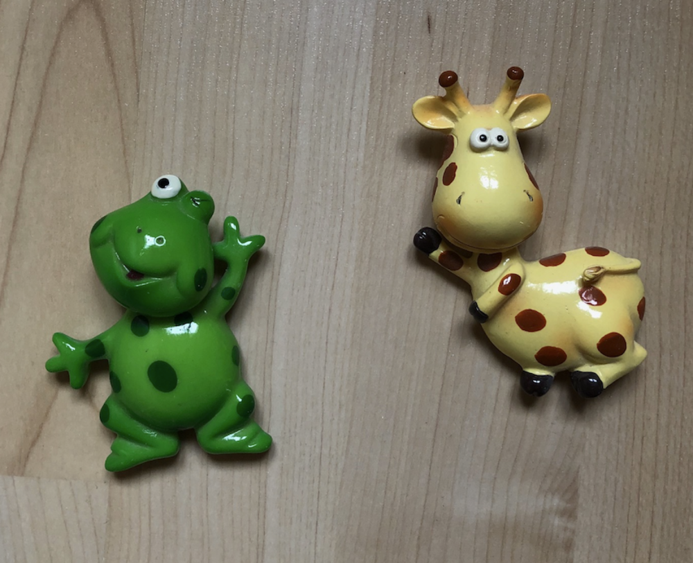 Aimant / magnet girafe et grenouille en r�sine neuf 5 Dracy-le-Fort (71)