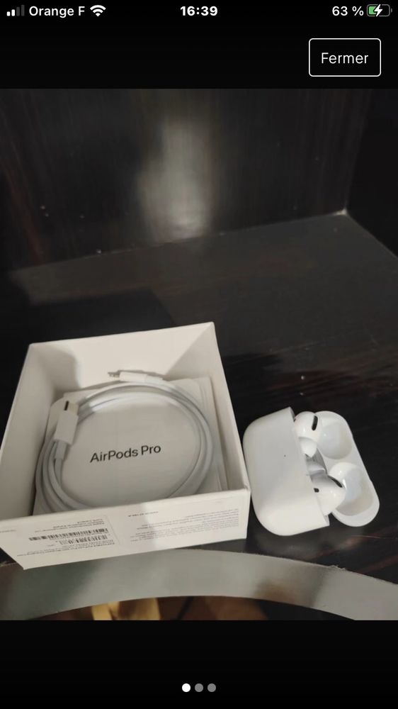mes airpods pro que j'ai eu en double � 60� 60 Courbevoie (92)