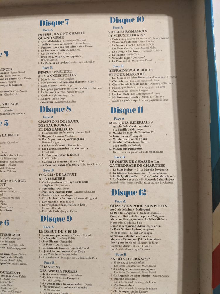 Album chants et musiques de France 10 Villepinte (93)