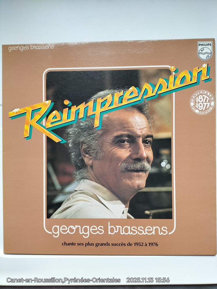 Album 1 Disque  �Vintage�  Vinyle 33Trs de Georges Brassens 7 Canet-en-Roussillon (66)