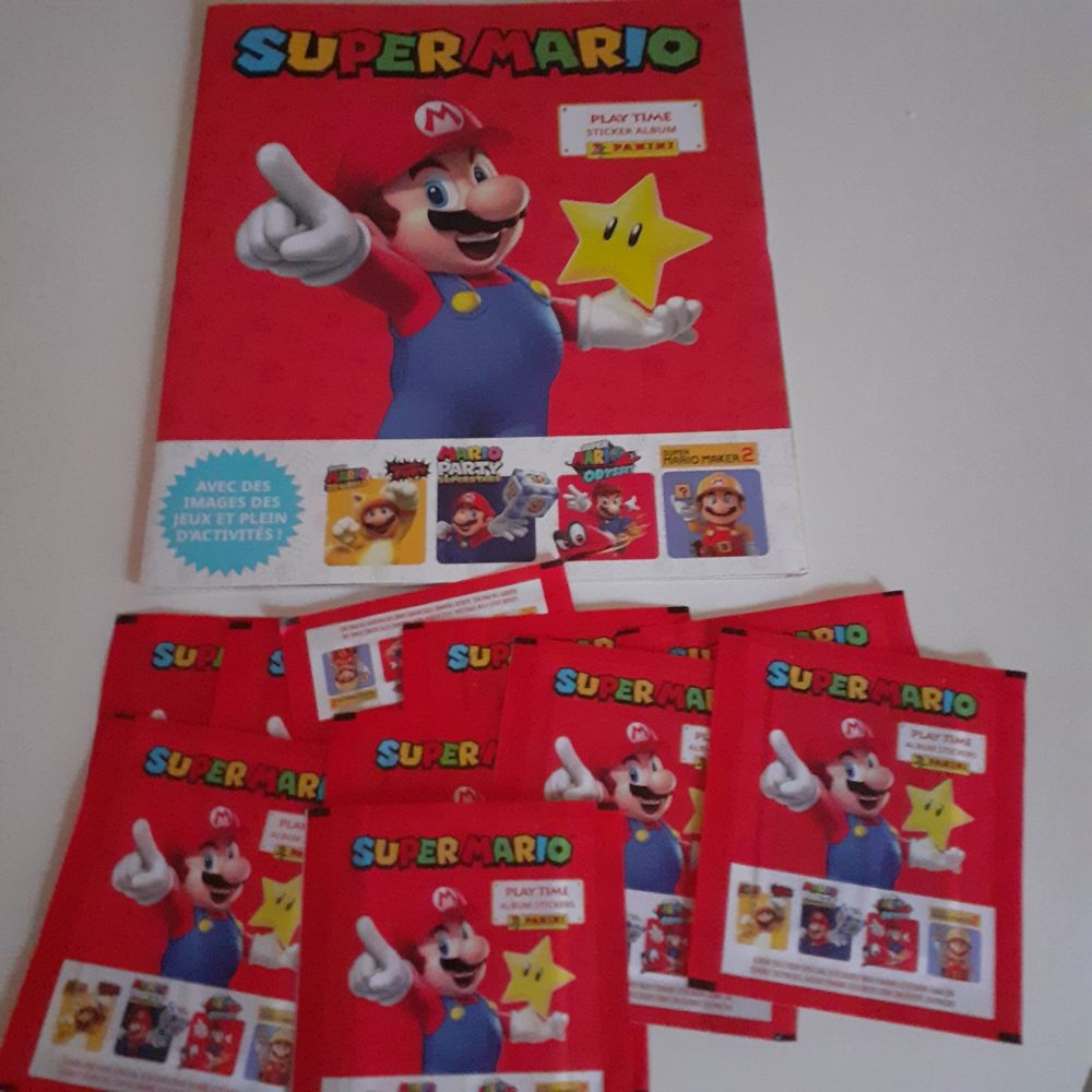 Album Panini  Super Mario: Play Time + 10 pochettes 5 Bo�n (42)