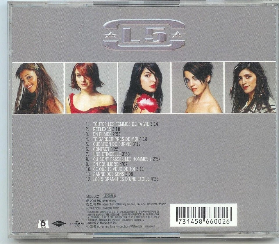 ALBUM CD L5 - TOUTES LES FEMMES DE TA VIE (12 titres) 4.5 Montmirail (51)