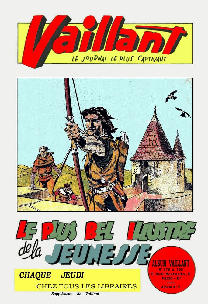 album VAILLANT N� 6 (reliure amateur) 200 Sept�mes-les-Vallons (13)