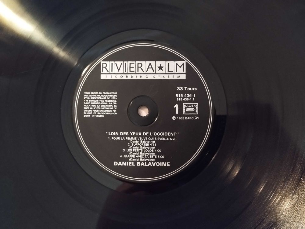 album vinyle Daniel Balavoine 16 La Seyne-sur-Mer (83)