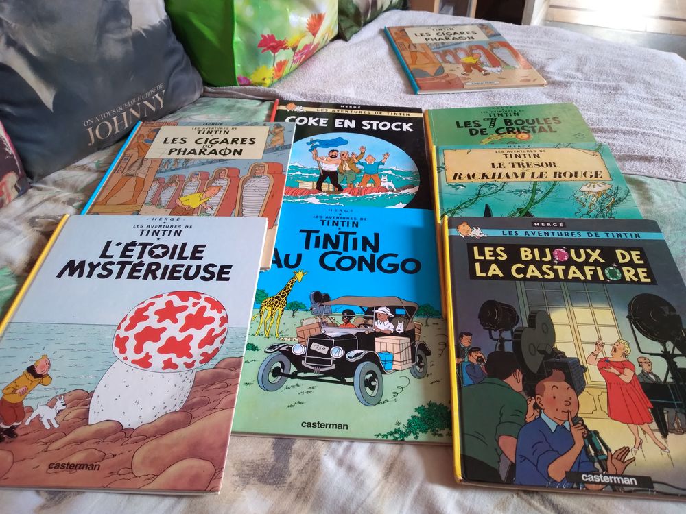 7 albums des aventures de tintin  70� 70 Athis-Mons (91)