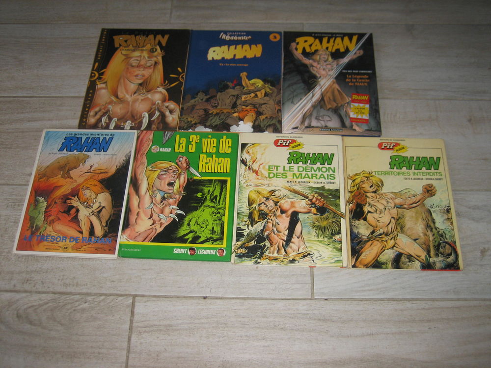 lot 7 albums bd cartonn�s RAHAN 45 C�zy (89)