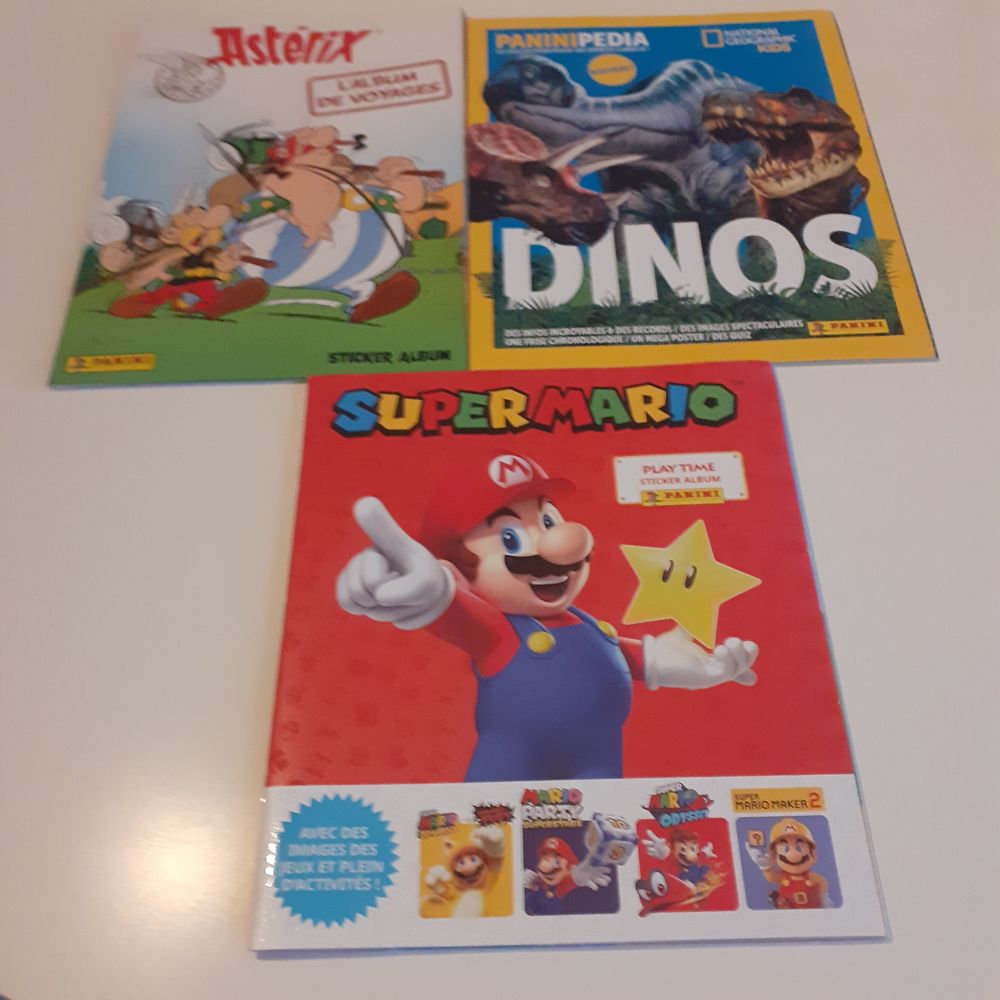 Lot de 3 Albums complet a coller Panini  Super Mario: Play T 35 Bo�n (42)