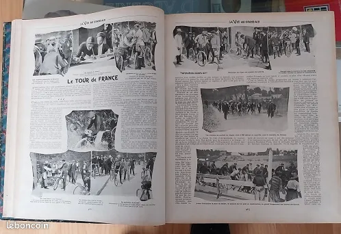 ALBUMS reli�s  La Vie en Plein Air  1903 Tour de France 200 Arras (62)
