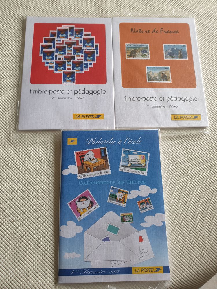 Lot de 3 albums timbres p�dagogie 45 Bordeaux (33)