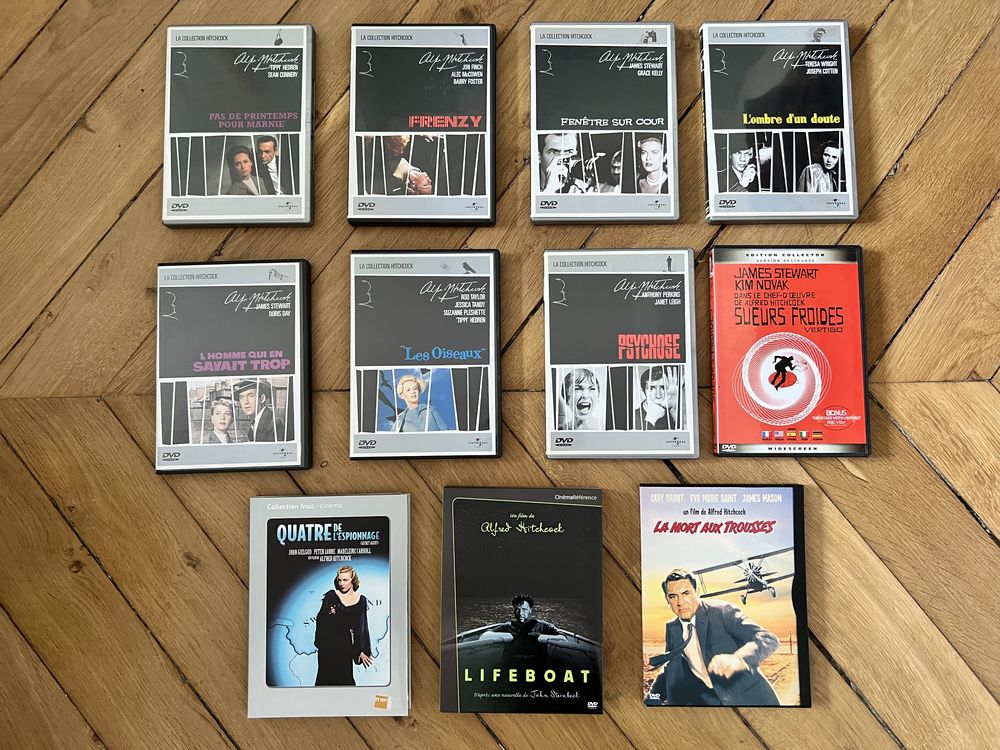LOT DE 11 DVD ALFRED HITCHCOCK 45 Paris 7 (75)