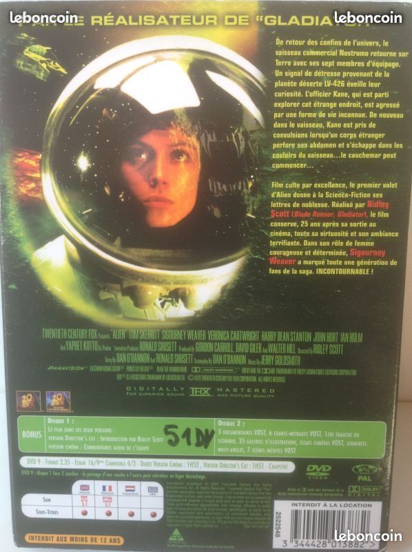 ALIEN 2DVDs �DITION COLLECTOR Envoi Possible
4 Tr�gunc (29)