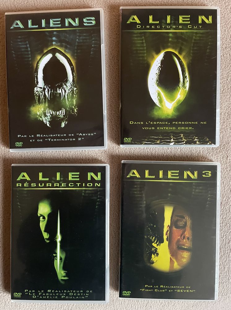 4 DVD  Alien  - 50 % pour 5 articles jusqu'�  la mi mars 10 Touffreville-sur-Eu (76)