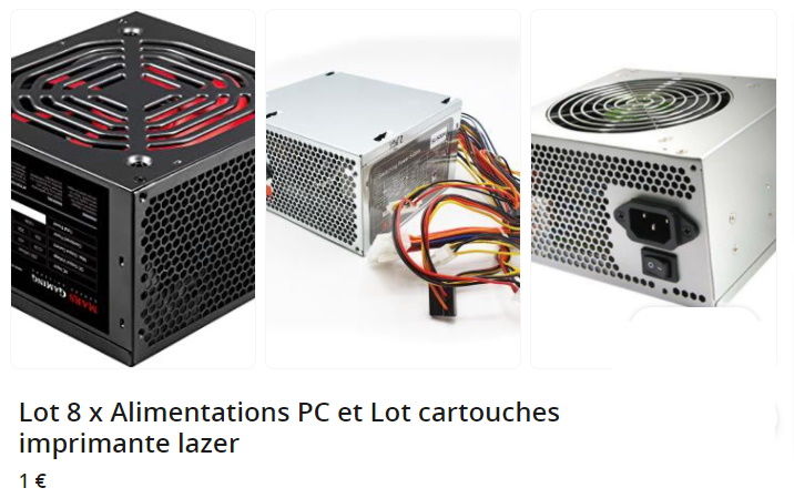 Lot 8 x Alimentations PC et pi�ces informatique 1 Aulnay-sous-Bois (93)