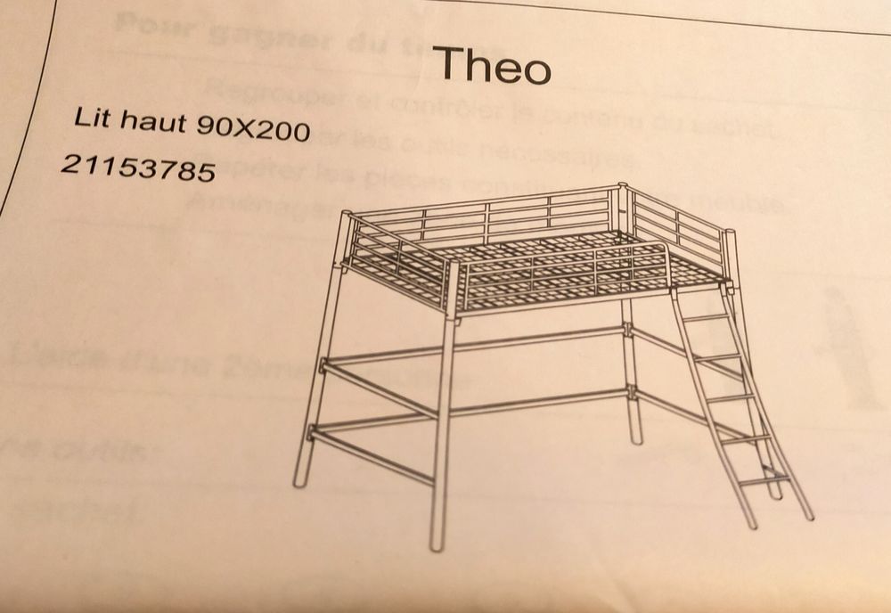 lit Alin�a m�tal en hauteur 0 Paris 15 (75)