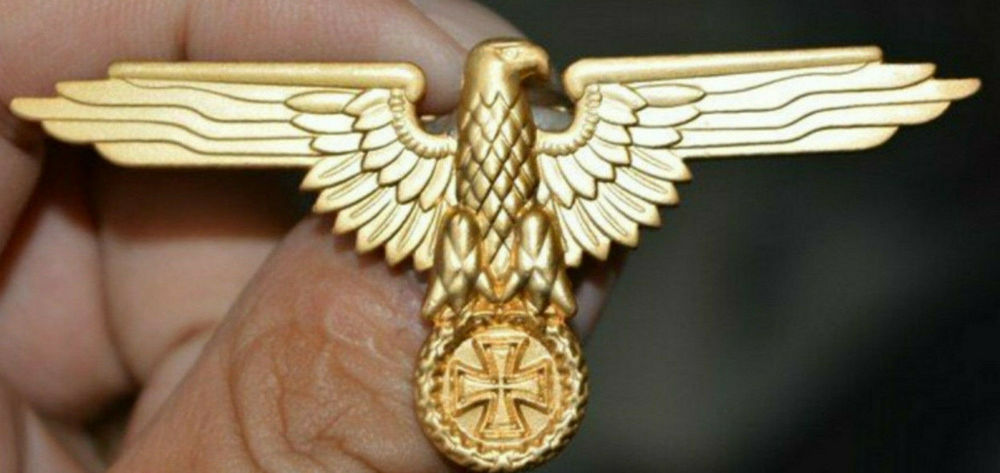 ALLEMAGNE INSIGNE OR WW2 1939/1945 Deutsche Reich ARMEE AIR 18 Thionville (57)