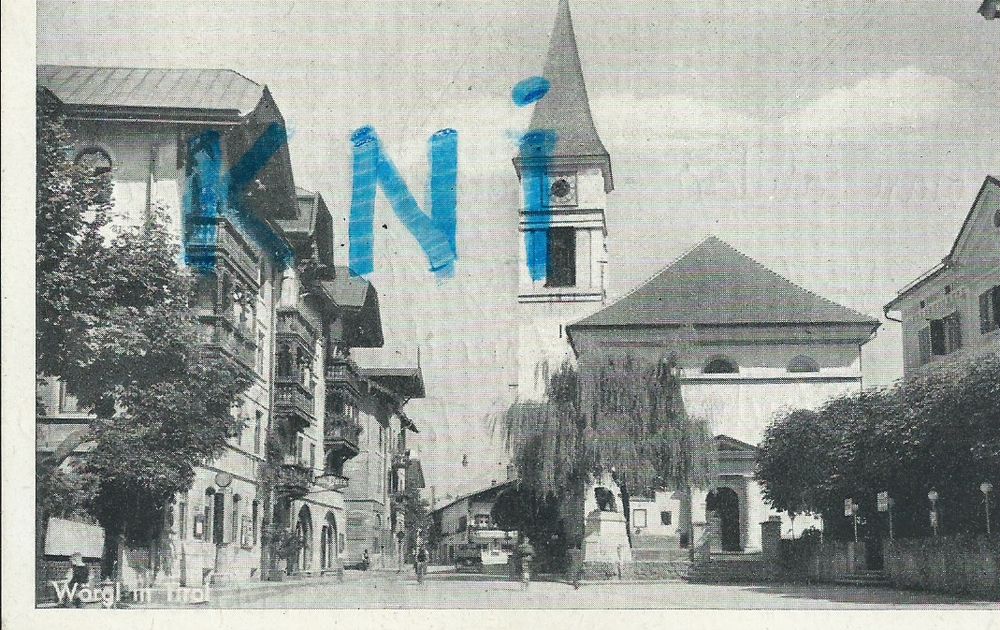  C P A ,Allemagne ,WORGL 5 Tours (37)