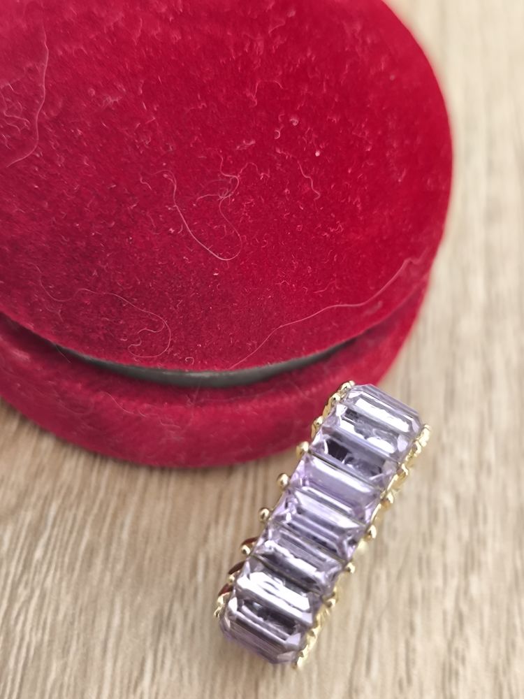 Alliance femme cristaux de Murano mauve 35 Sillingy (74)