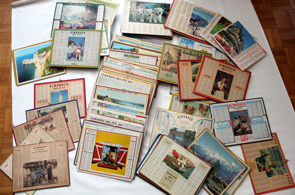 Almanach des PTT - calendrier de la poste
plus d'un si�cle 15 Issy-les-Moulineaux (92)