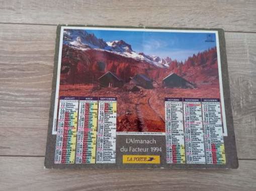 Almanach du facteur Oberthur 1994 2 Villiers (86)
