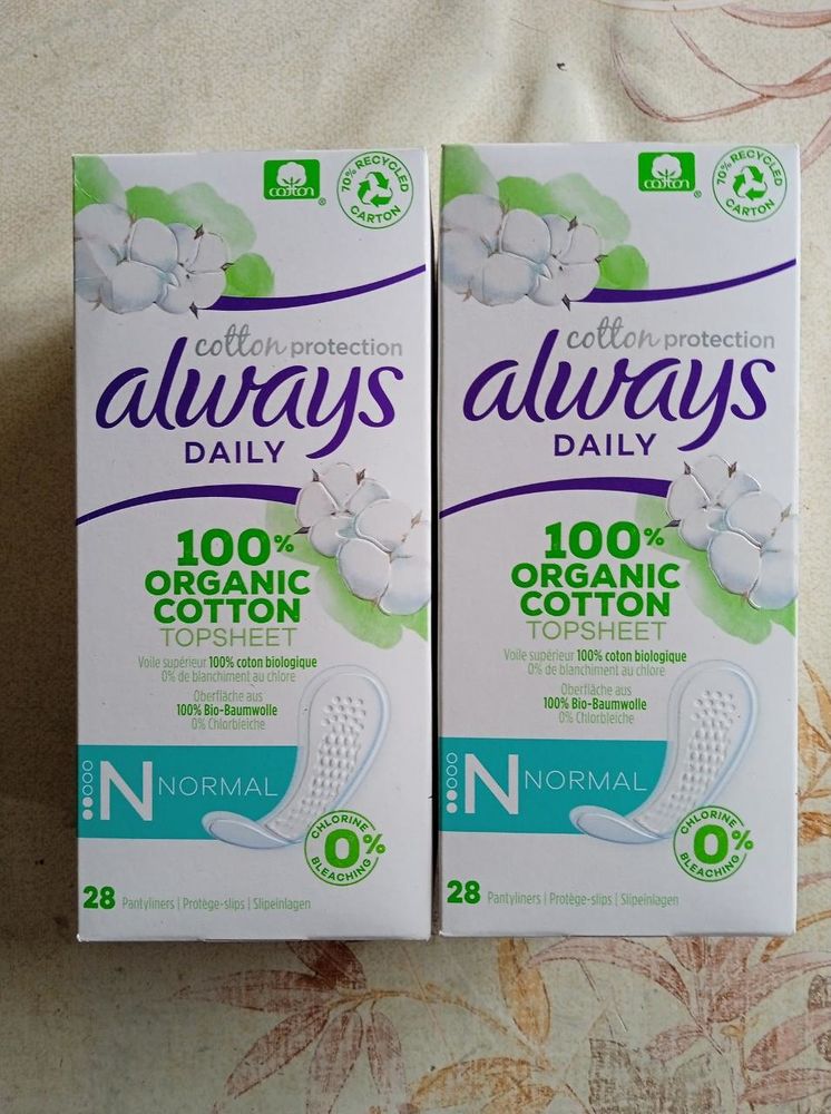 Always Daily 100% organic cotton Topsheet, protection hygi�n 3 Aubin (12)