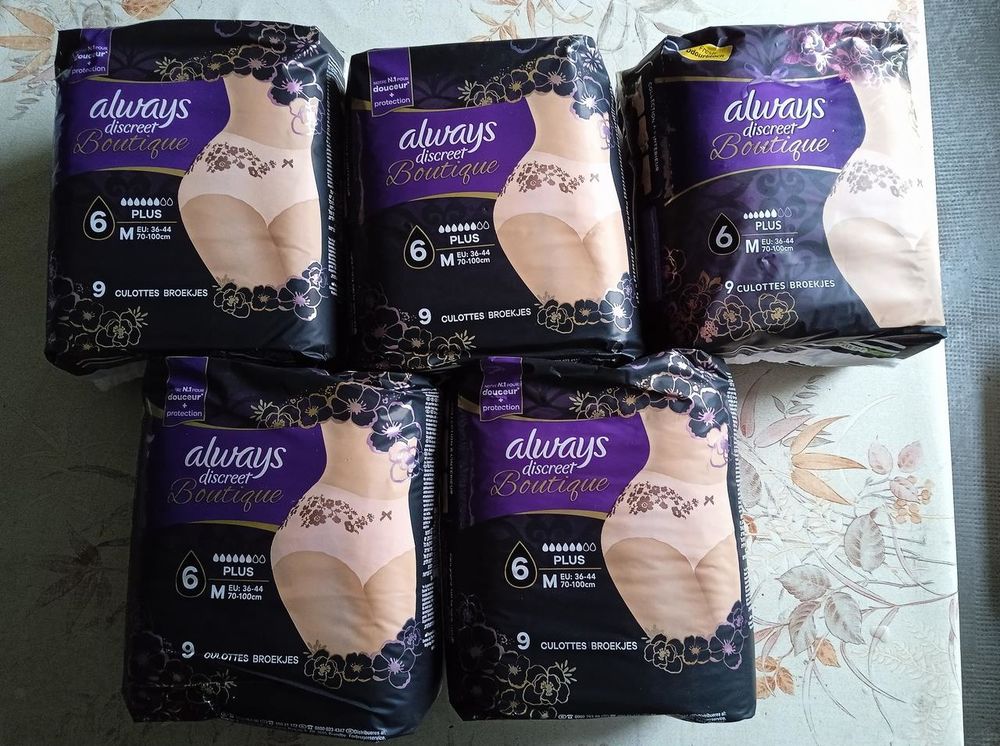 Always Discreet, culottes fuites urinaires NEUF
25 Aubin (12)