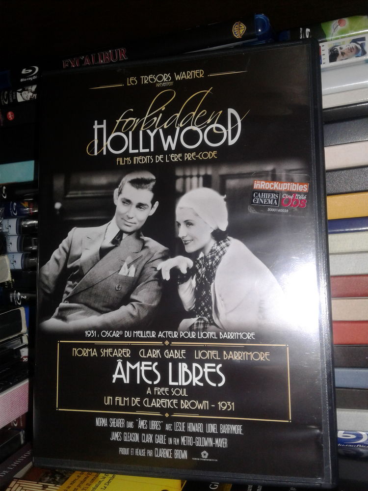 DVD �mes libres - Norma Shearer, Clark Gable
15 Paris 15 (75)