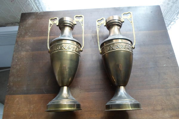 lot de 2 amphores en cuivre 60 Am�lie-les-Bains-Palalda (66)