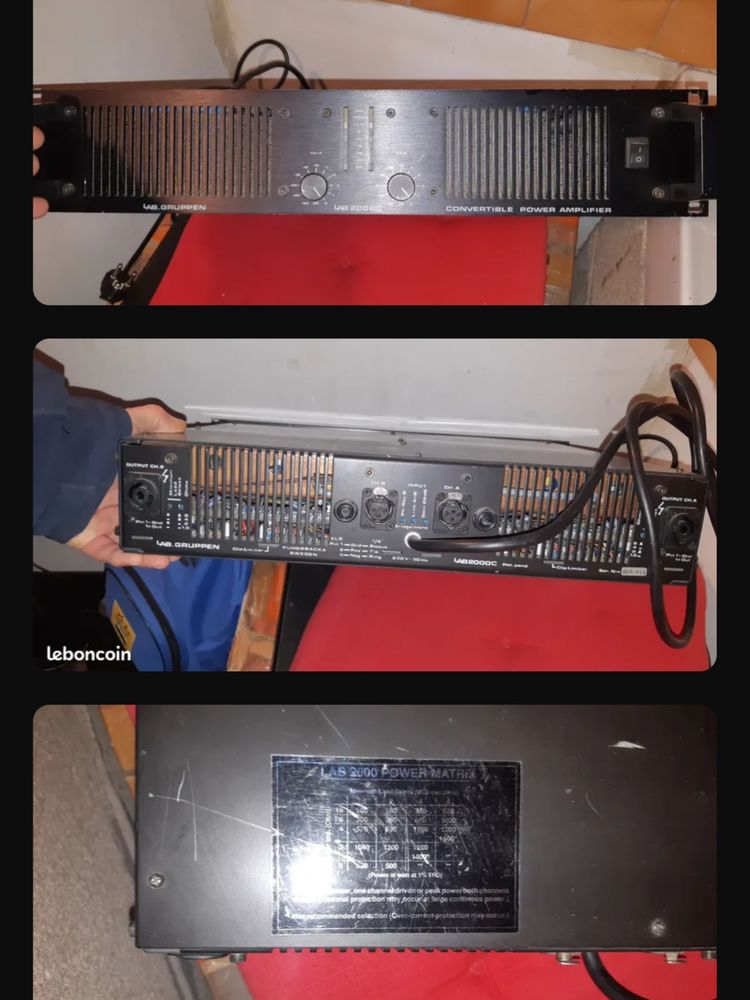 Ampli Lab Gruppen 2000c (2 X 3400W) 700 Vaux-en-Bugey (01)