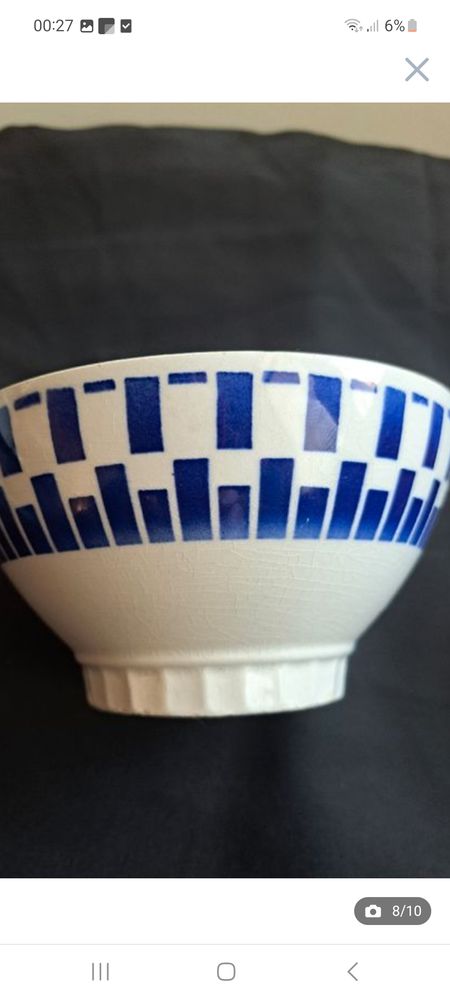 Bol ancien badanviller frise bleue 20 Le Plessis-Tr�vise (94)