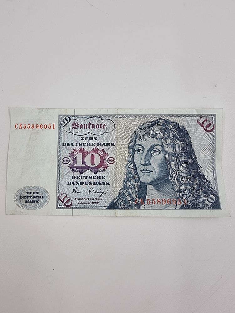 Ancien billet de banque de 10 Zehn Deutsche Mark 3 Vulbens (74)
