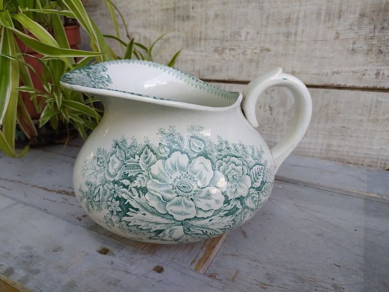  Ancien Broc Fa�ence Mod�le Jardini�re AL et MB Saint Amand 1 Loches (37)