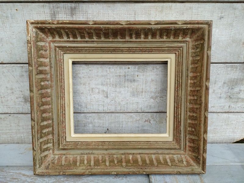 Ancien Cadre Bois Sculpt� Montparnasse � Canaux Format 2F 1 Loches (37)