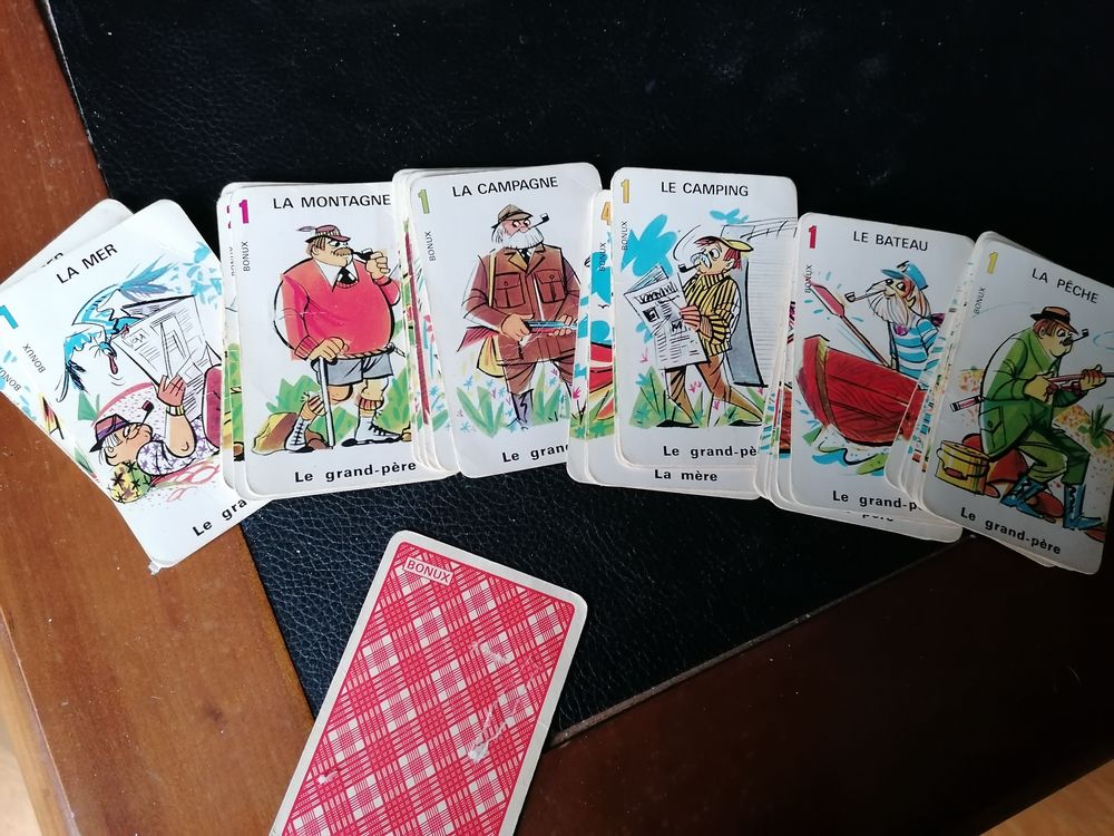Ancien jeu de cartes 7 familles Pub Bonux 3 Jury (57)