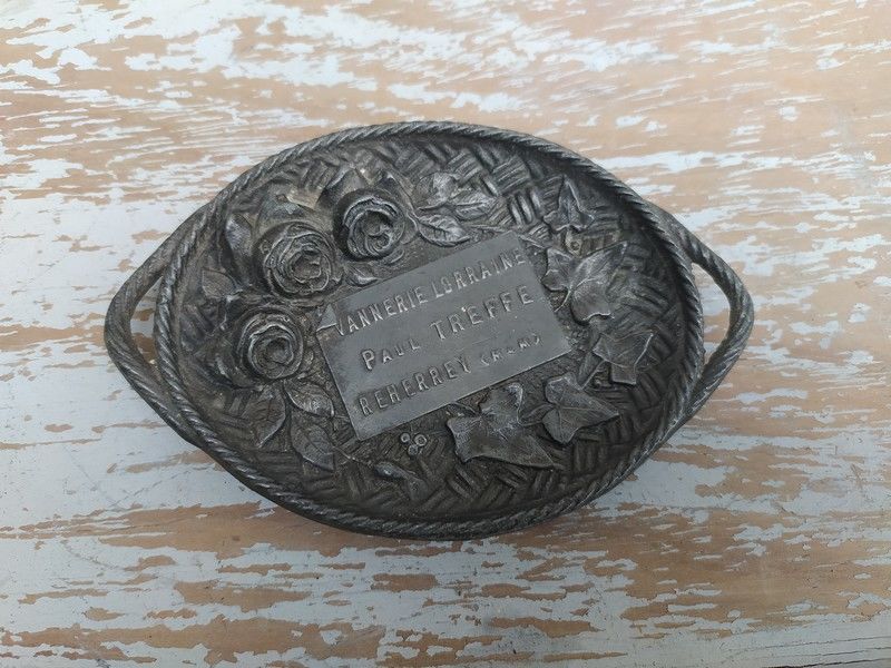 Ancien Cendrier Vannerie Lorraine Paul Treffe Reherrey 40 Loches (37)