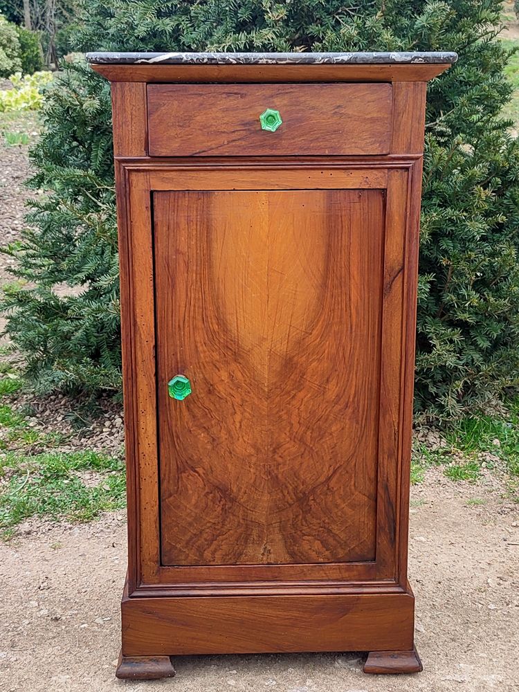 Ancien chevet louis Philippe en loupe de noyer (n�4) 70 Avermes (03)