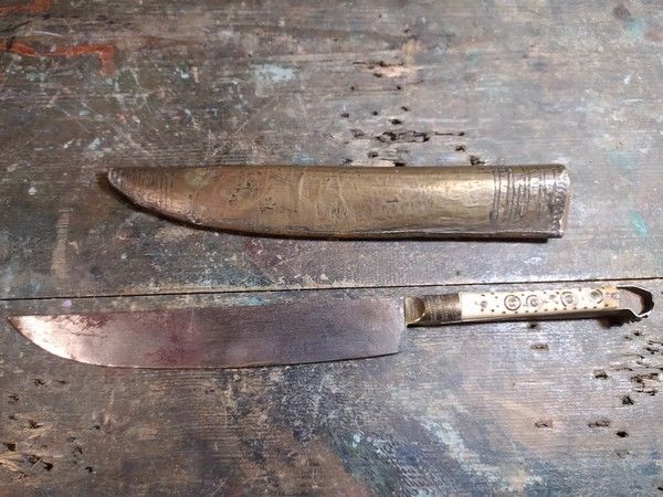 Ancien Couteau Orientaliste Moyen Orient ou Proche Orient. 70 Loches (37)