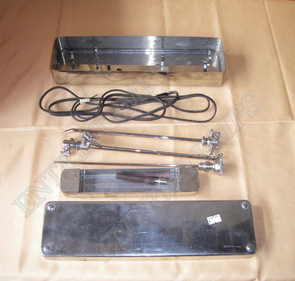 ANCIEN ENDOSCOPE LUMINA GUERIN PARIS EN COFFRET INOX 105 Sergines (89)