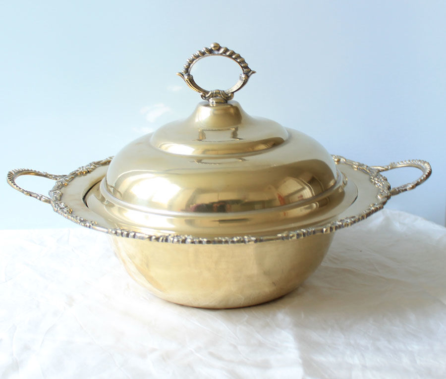 ANCIEN L�GUMI�RE EN CUIVRE COUPE A FRUITS LOUIS XVI VINTAGE 160 Nice (06)