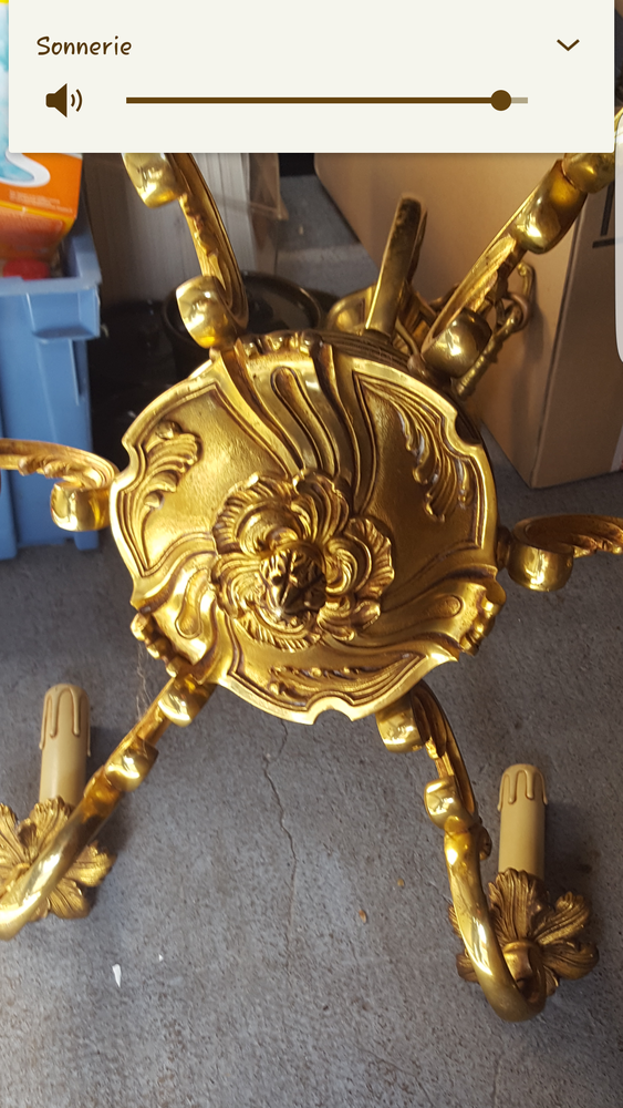 Ancien lustre bronze 80 Elbeuf (76)