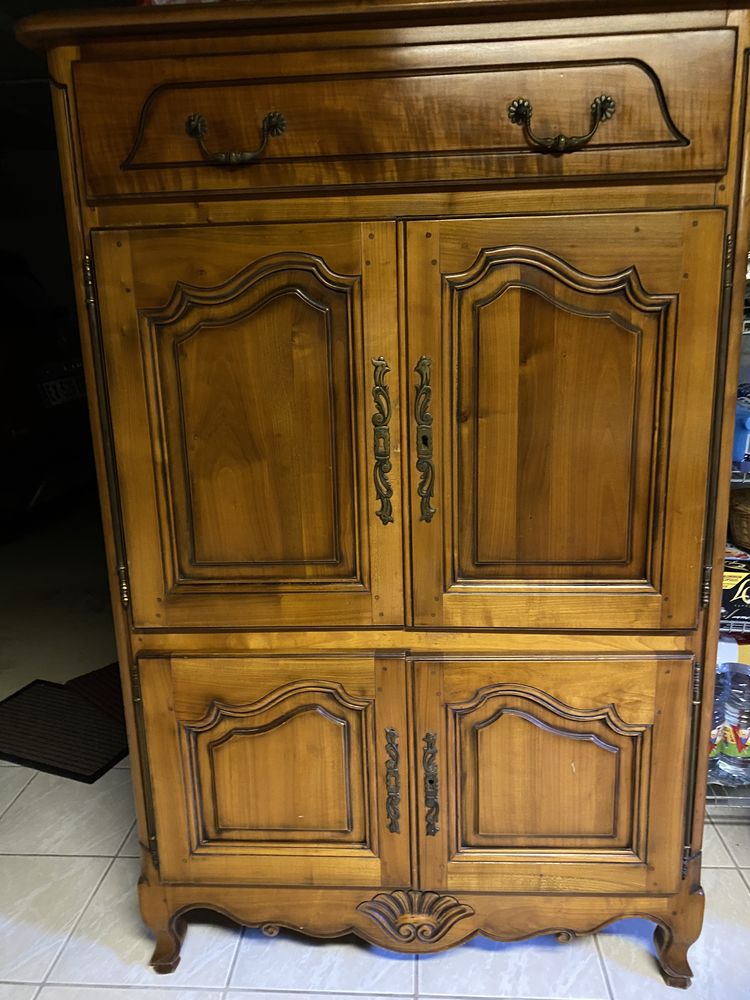 Ancien meuble TV en merisier massif  � transformer 0 Le Coudray-Montceaux (91)