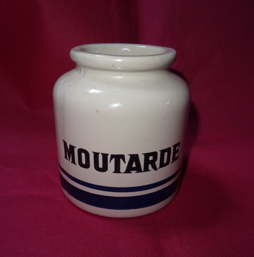 ANCIEN POT � MOUTARDE LML GR�S VERNISS� 22 Sergines (89)