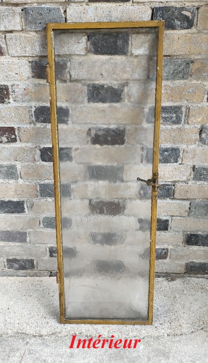 ANCIEN OUVRANT VITR� DE GRILLE DE PORTE D'ENTR�E 29 Sergines (89)